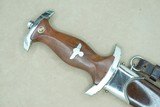 WW2 Nazi Germany SA Dagger RZM M7/13 by Arthur Schuttelhofer & Co. w/ Original Scabbard & Hanger - 2 of 25