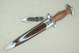 WW2 Nazi Germany SA Dagger RZM M7/13 by Arthur Schuttelhofer & Co. w/ Original Scabbard & Hanger - 3 of 25