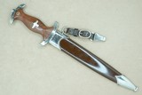 WW2 Nazi Germany SA Dagger RZM M7/13 by Arthur Schuttelhofer & Co. w/ Original Scabbard & Hanger - 1 of 25