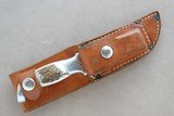 Vintage R.H. Ruana Bonner, Montana Stag Sticker Model Knife w/ Scabbard & Stone
** M-Stamped Ruana ** SOLD - 1 of 13