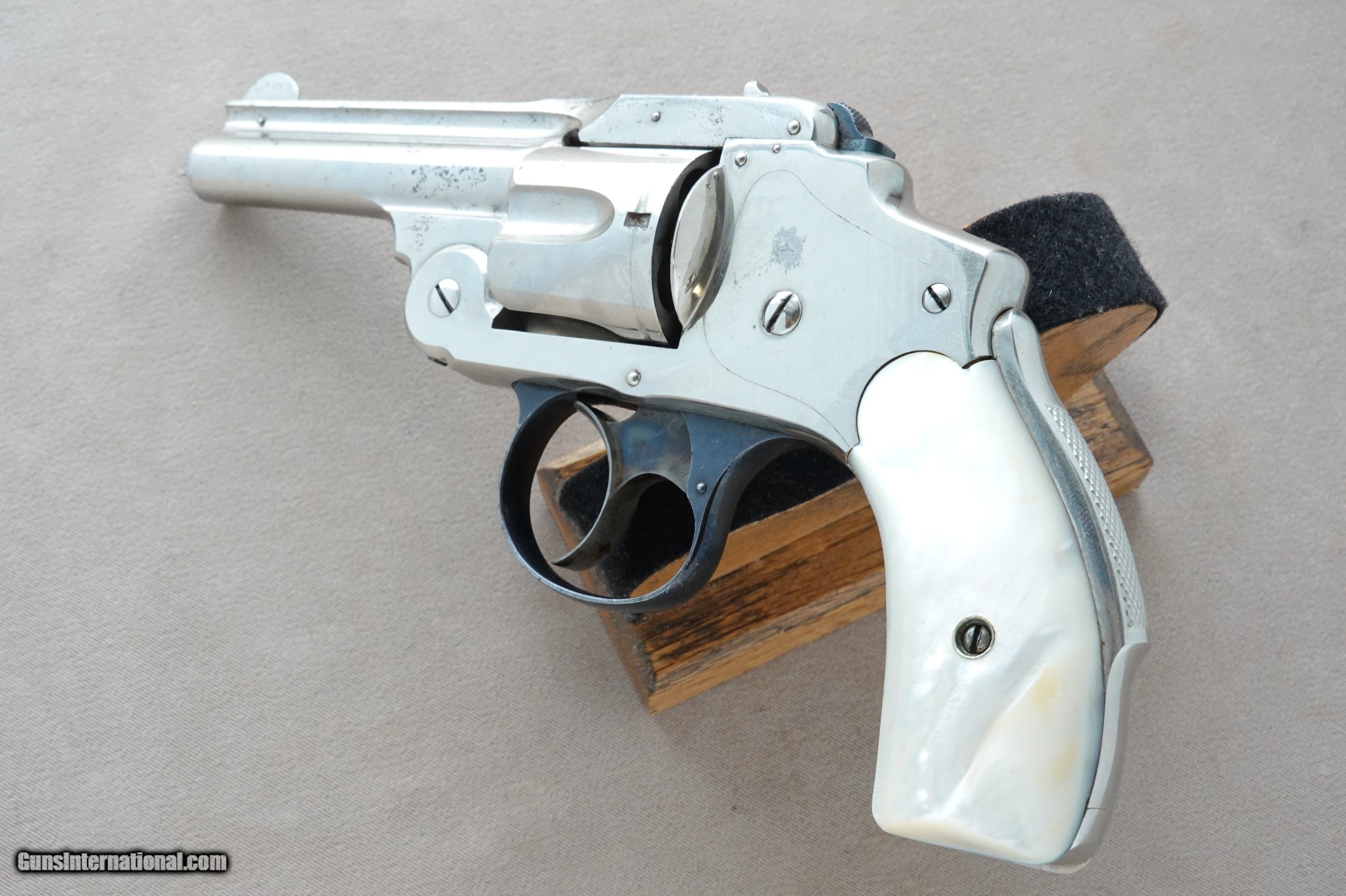 1893 Vintage Nickel Smith & Wesson 3rd Model Safety