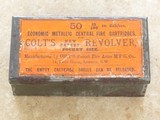 Original Vintage Colt .31 Thuer Ammunition Tin / Box, Plus 1 Round