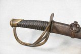 American Civil War U.S. Model 1840 "Wrist Breaker" Cavalry Sword w/ Scabbard
** Possible Confederate / Unmarked Import ** - 1 of 25