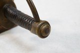 American Civil War U.S. Model 1840 "Wrist Breaker" Cavalry Sword w/ Scabbard
** Possible Confederate / Unmarked Import ** - 20 of 25