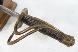 American Civil War U.S. Model 1840 "Wrist Breaker" Cavalry Sword w/ Scabbard
** Possible Confederate / Unmarked Import ** - 19 of 25