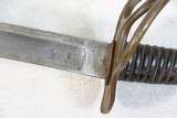 American Civil War U.S. Model 1840 "Wrist Breaker" Cavalry Sword w/ Scabbard
** Possible Confederate / Unmarked Import ** - 16 of 25