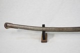 American Civil War U.S. Model 1840 "Wrist Breaker" Cavalry Sword w/ Scabbard
** Possible Confederate / Unmarked Import ** - 8 of 25