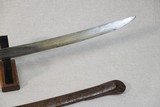American Civil War U.S. Model 1840 "Wrist Breaker" Cavalry Sword w/ Scabbard
** Possible Confederate / Unmarked Import ** - 14 of 25