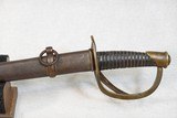 American Civil War U.S. Model 1840 "Wrist Breaker" Cavalry Sword w/ Scabbard
** Possible Confederate / Unmarked Import ** - 6 of 25