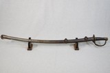 American Civil War U.S. Model 1840 "Wrist Breaker" Cavalry Sword w/ Scabbard
** Possible Confederate / Unmarked Import ** - 5 of 25