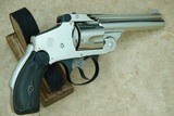 1930's Vintage Smith & Wesson .38 Safety Hammerless .38 S&W Revolver
** 5th Model / S&W Factory Re-Nickel ** - 25 of 25
