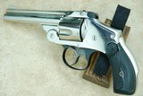 1930's Vintage Smith & Wesson .38 Safety Hammerless .38 S&W Revolver
** 5th Model / S&W Factory Re-Nickel ** - 24 of 25