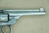 1908-1915 Hopkins & Allen Triple-Action Safety Police Hammerless Revolver in .32 S&W
** Beautiful w/ Scarce Options & Holster ** - 11 of 25