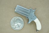 **SOLD** Miniature Custom-Made Swivel-Barrel Derringer in 2mm Pinfire w/ Fitted Case
** Jeweler-Made w/ Ivory Grips ** **SOLD** - 13 of 15