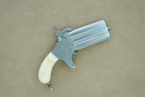 **SOLD** Miniature Custom-Made Swivel-Barrel Derringer in 2mm Pinfire w/ Fitted Case
** Jeweler-Made w/ Ivory Grips ** **SOLD** - 5 of 15