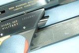 1968 Vintage High Standard Model 107 Military Supermatic Trophy .22 Pistol w/ Original Box, Manuals, Etc.
** MINTY Factory High-Polish Blue Model! ** - 25 of 25
