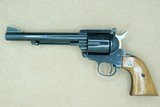 1961 vintage ruger old model 3 screw frame flattop blackhawk revolver in .357 magnum** minty & never modified 6.5" flattop! **