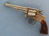 Smith & Wesson Hand Ejector (Model of 1905-4th Change), Cal. .32-20, 5 Inch Barrel, Nickel, 1920's Vintage - 1 of 15