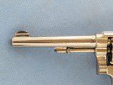 Smith & Wesson Hand Ejector (Model of 1905-4th Change), Cal. .32-20, 5 Inch Barrel, Nickel, 1920's Vintage - 4 of 15
