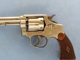 Smith & Wesson Hand Ejector (Model of 1905-4th Change), Cal. .32-20, 5 Inch Barrel, Nickel, 1920's Vintage - 3 of 15