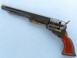 Cased Aldo Uberti Paterson with Loading Lever, Cal. .36 Percussion, Excellent Reproduction of the Colt Paterson Revolver - 5 of 18