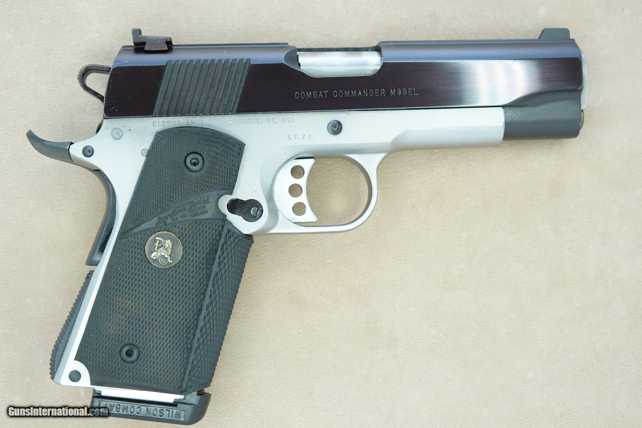 Custom Colt Caspian 1911 Pistol in .38 Super ** Handsome Well-Made ...