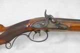 **SOLD** Antique Beautiful Side by Side Combination gun with a .56 Caliber Cap & Ball Rifled Barrel and 14 to 15 Gauge Smoothbore **SOLD** - 3 of 24