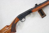 Late 1950's Vintage Belgium Browning SA-22 chambered in .22 Long Rifle w/ Wheel Sight ** Scarce Sight Variation ** - 3 of 25