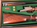 Arietta Cased Pair of Model 802 Doubles w/ Detachable Side Locks
** Matching 12 Ga. & 20 Ga. Guns w/ Fitted Arietta Leather Attache Case ** - 5 of 25