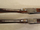 Arietta Cased Pair of Model 802 Doubles w/ Detachable Side Locks
** Matching 12 Ga. & 20 Ga. Guns w/ Fitted Arietta Leather Attache Case ** - 12 of 25