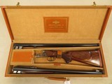 1987 Vintage Perugini & Visini Boxlock Double Rifle chambered in .458 Win. Mag. ** Cased W/ extra set of 16 Ga. Barrels ** - 1 of 20