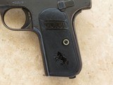 1921 Vintage Colt Model 1908 Hammerless .380 ACP Pistol ** Nice All-Original Example! ** SOLD - 2 of 16