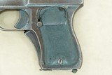 **SOLD** 1908-09 Vintage Schwarzlose Model 1908 Pistol in .32 ACP
** Rare Pistol w/ Blow-Forward Action! ** - 6 of 25