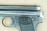 **SOLD** WW1 Hungarian Fegyvergyar Budapest Frommer Stop Pistol in .380 ACP
** RARE All-Original Example** **SOLD** - 3 of 25