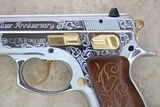 ** SOLD ** 2000 Vintage CZ 75B 25th/Silver Anniversary chambered in 9mm w/ Original Box & Extra Magazine ** MINTY & RARE #381 of 500 !! ** - 3 of 17