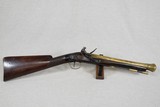 **SOLD** Early 1800's British Brass-Barreled Flintlock Blunderbuss
** Handsome Original Naval / Coach Blunderbuss ** - 1 of 23