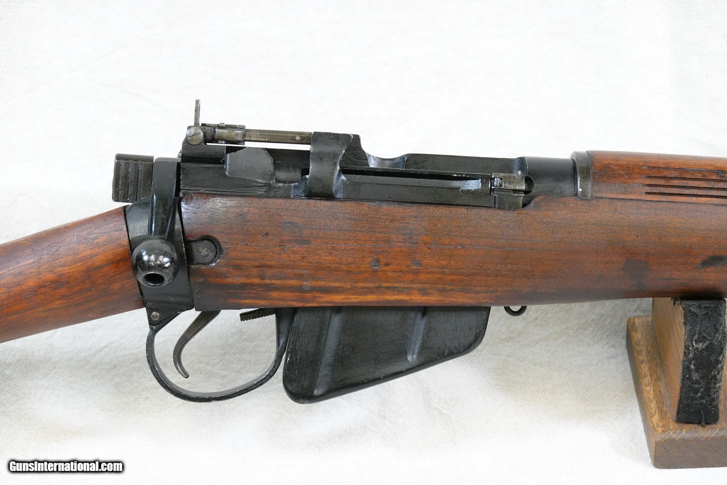 SOLD**1944 WW2 Canadian Lend Lease Long Branch Lee Enfield No.4 Mk.I* Rifle  in .303 British Caliber ** All-Matching Fazakerly FTR Rifle