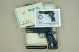 **SOLD** 1946 Vintage Spanish Air Force Star Model S .380 ACP Pistol w/ Original Box, Manuals,& Extra Mag
** SPECTACULAR Original Example ** - 4 of 25