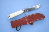 **SOLD**
Randall Knives Model 8X with "Pre-Ban" Ivory Handle, Silver Pommel, and Factory Leather Sheath ** Beautiful Gentleman's Knife - 2 of 13