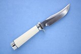 **SOLD**
Randall Knives Model 8X with "Pre-Ban" Ivory Handle, Silver Pommel, and Factory Leather Sheath ** Beautiful Gentleman's Knife - 8 of 13