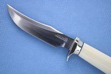 **SOLD**
Randall Knives Model 8X with "Pre-Ban" Ivory Handle, Silver Pommel, and Factory Leather Sheath ** Beautiful Gentleman's Knife - 7 of 13