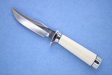 **SOLD**
Randall Knives Model 8X with "Pre-Ban" Ivory Handle, Silver Pommel, and Factory Leather Sheath ** Beautiful Gentleman's Knife - 5 of 13