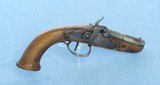 Antique Belgian or French Percussion Pistol **Honest Collectable** - 1 of 11