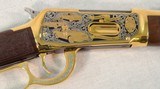 Winchester Model 94AE Indiana State Police Commemorative Rifle Chambered in 30-30 **24 carat Gold Plated - #7 of 25** - 24 of 25
