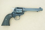 1957 Vintage Ruger Old Model 3-Screw Single Six .22 Caliber Revolver w/ Flat Latch** Very Clean & All-Original Example **