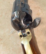 **SOLD**
Uberti 1873 Cattleman Single Action Revolver Chambered in .45 Colt Caliber **Brass - Walnut - Case Color Hardened** - 11 of 14