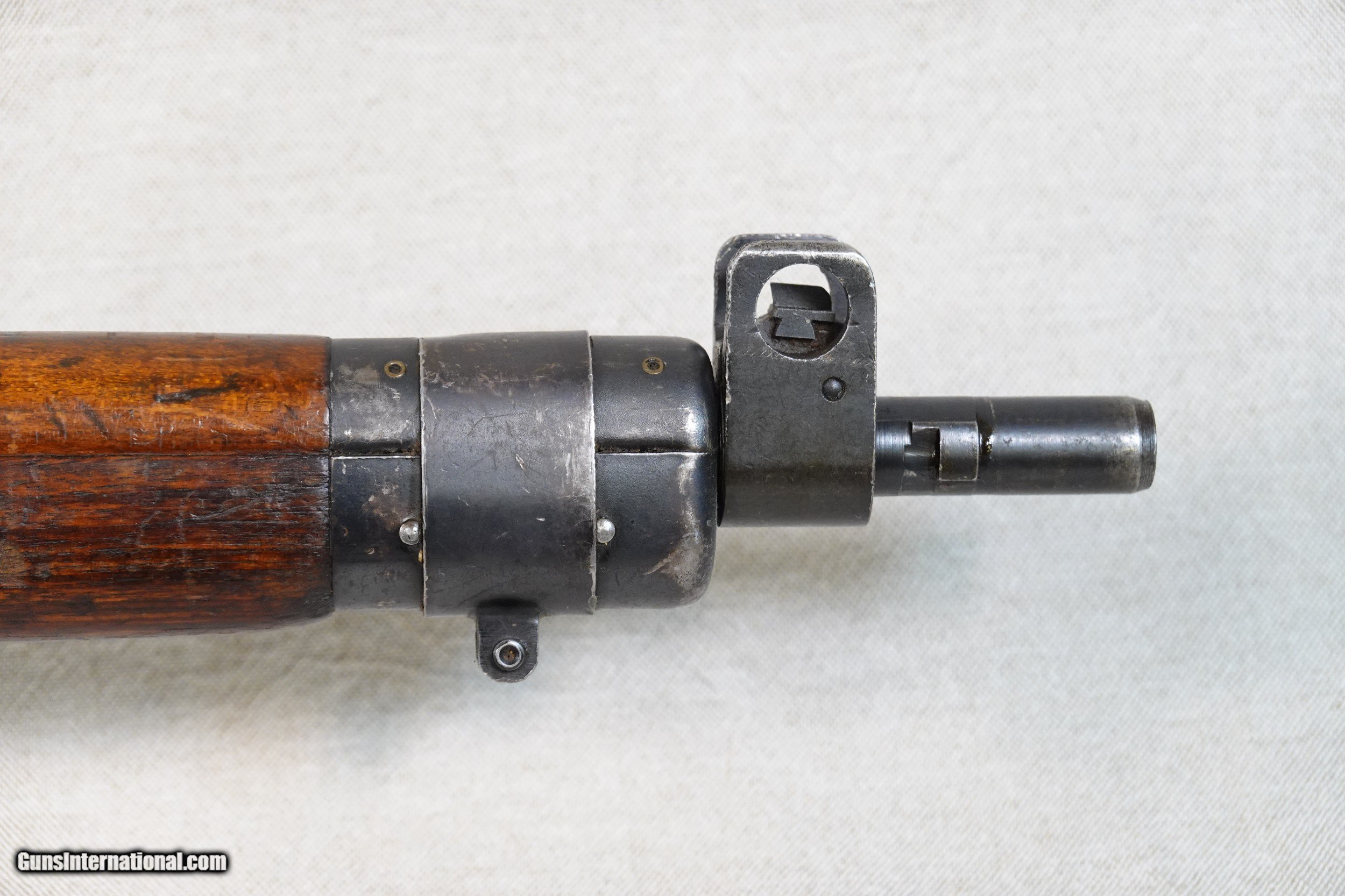 Lee Enfield ( Long Branch Dated 1942 ) Model No. 4 Mark 1* .303 Brit Cal  Full Wood Military Mag Fed