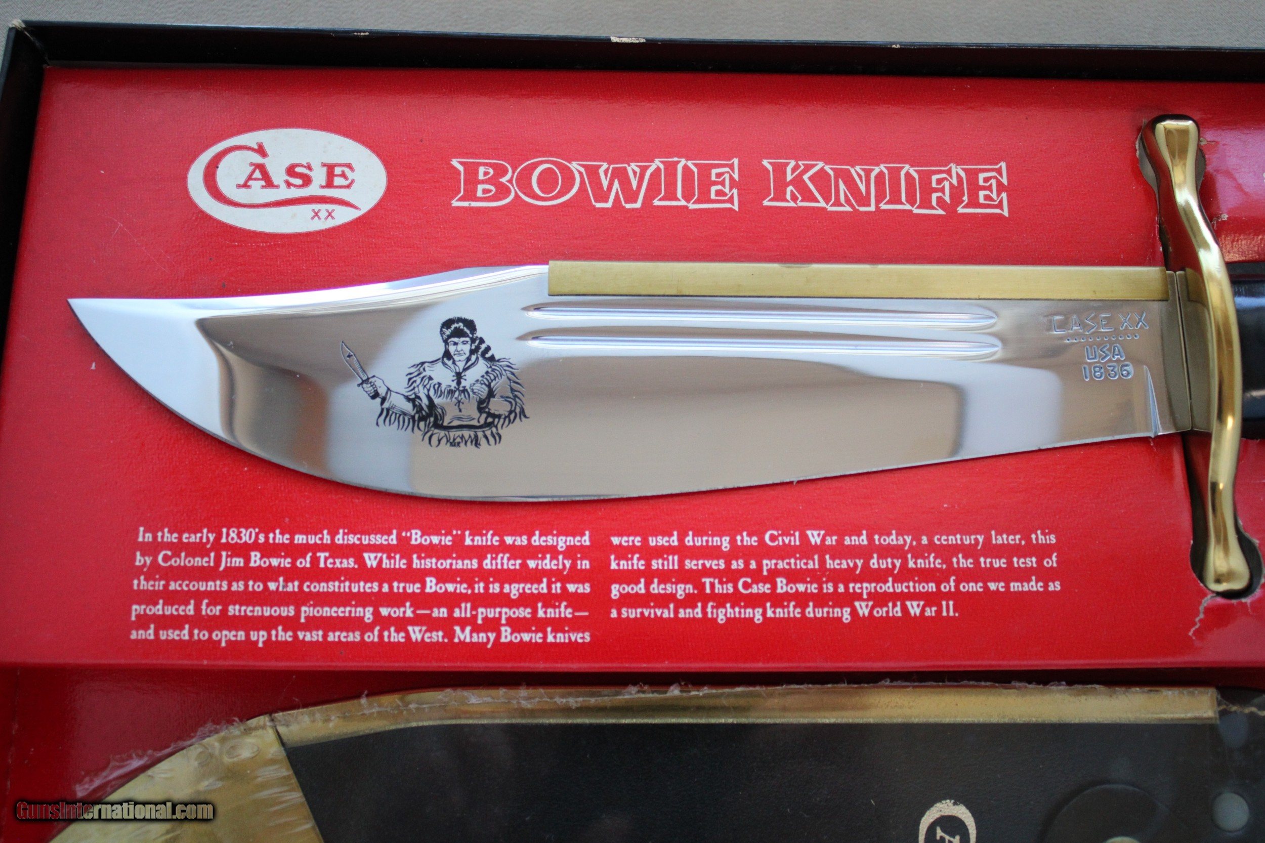 SOLD****1980 Vintage Case XX 1836 Bowie Hunter Survival Knife