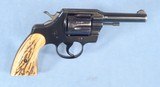 **SOLD** Colt Official Police Revolver Chambered in .38 Special Caliber **Cool Retro Stag Grips - Mfg 1940** - 3 of 14