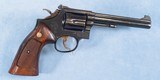 **SOLD** Smith & Wesson Model 14-4 Double Action Revolver Chambered in .38 Special **Pinned Barrel - Wide Hammer and Trigger** - 2 of 11